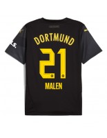 Borussia Dortmund Donyell Malen #21 Venkovní Dres 2024-25 Krátký Rukáv